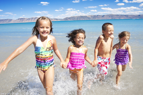 Children at the Beach