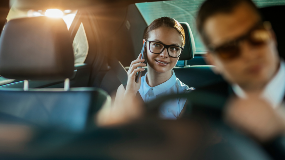 lady in car